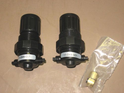 LOT OF 2 NORGREN 11-044-001 PRESSURE REGULATORS WATER/COMPRESSED AIR 1/4&#034;