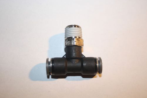 Norgren swivel branch tee 1/4 npt 1/4 tube push in nnb for sale