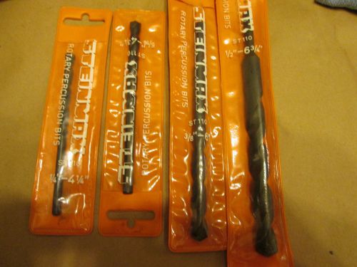 Steinmax bits, rotary hammer, 1/4&#034;shank, germany for sale