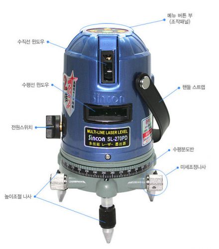 New SINCON B102937 Magnetic line laser SL-270PD Range-finder Free EXP Ship