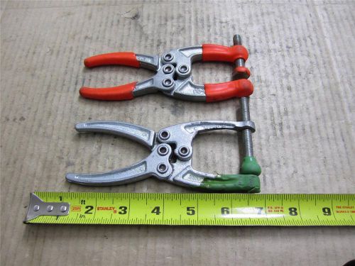 2 PC MEDIUM AIRCRAFT SQUEEZE CLAMP PLIERS CARR LANE DE-STA-CO AIRCRAFT TOOL