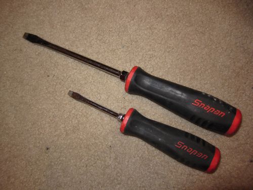 Lot of 2 Snap On Flat Screwdrivers - SGD2A SGD6A .03 x .19,   .047 x .31