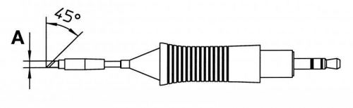 RT7 WELLER Knife tip 45° sloped 2,2 mm, 40 WFOR WMRP &amp;WXMP