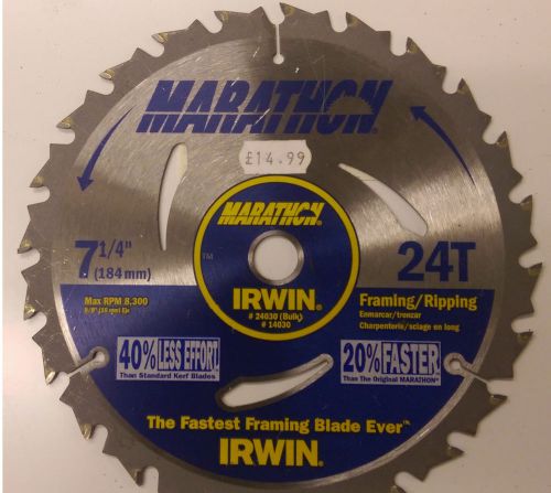 Irwin Circular saw blade 185mm 7 1/4 inch saw blade TCT SAW BLADE