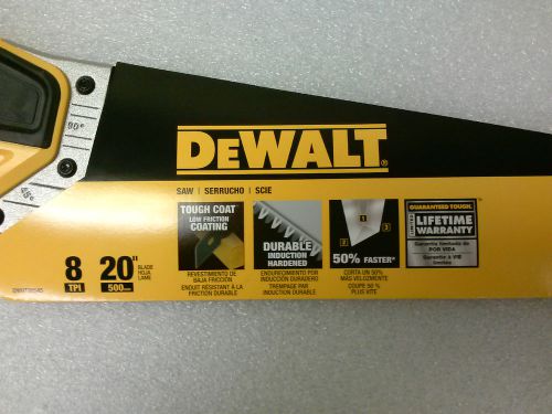 New dewalt  20&#034; standard hand saw dwht20545l for sale