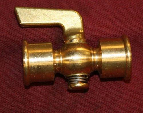 3/8 Inch NPT Thread FEMALE Brass Drain Pet Cock Shut Off Valve Fuel Gas Oil Air