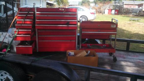Snap on 16 drawer tool box with tools cart &amp; extras trade &amp; shipping possible for sale