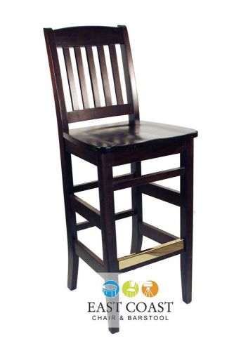 New kodiak walnut wooden commercial restaurant bar stool for sale