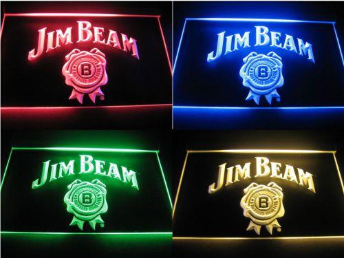 Jim Beam LED Logo for Beer Bar Pub Billiards Club Neon Light Sign Free Shipping