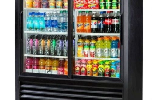 True 47&#034; slide glass door low height refrigerator soda merchandiser gdm-41sl-54 for sale