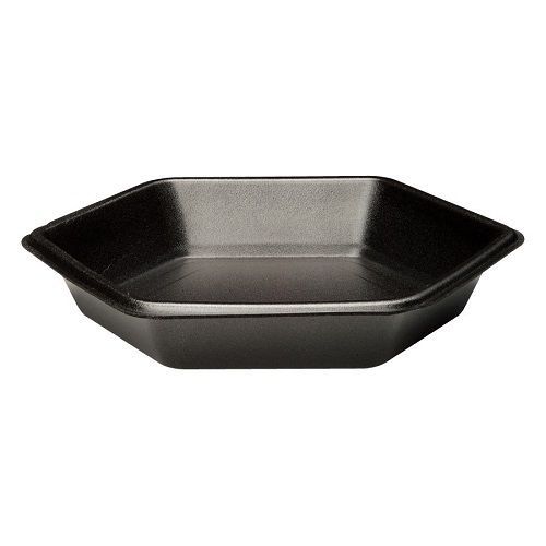 Genpak HX009 Deep Laminated 9&#034; Hexagon Serving Tray Container