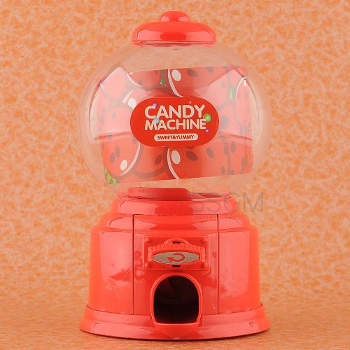 Fashion mini gumball vending saving coin bank candy machine dispenser toy kids for sale