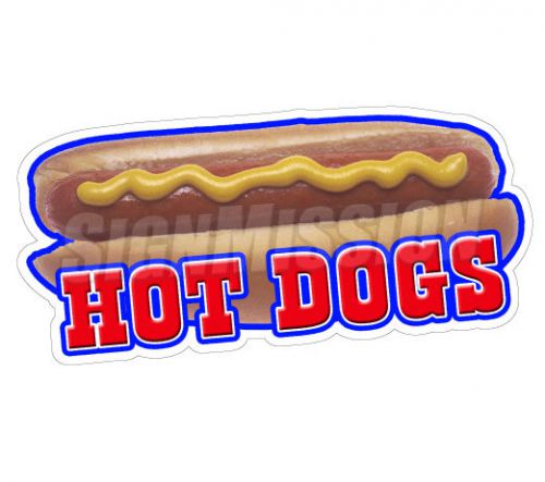 Hot dogs ii concession decal sign dog vendor cart trailer stand sticker for sale