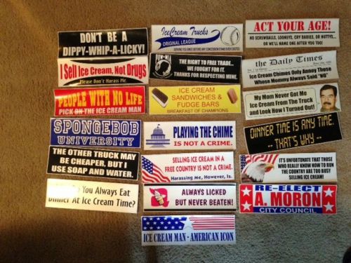 ICE CREAM TRUCK bumper stickers. Over 250!!