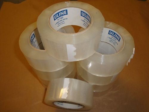 Uline - s-743 - 2&#034; x 110 yards clear 2.6 mil industrial plus tape for sale