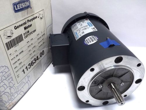 NEW LEESON ENERGY SAVING MOTOR C6T11FC18H PH 3 HP 1.5 RPM 1140 CAT 113634.00