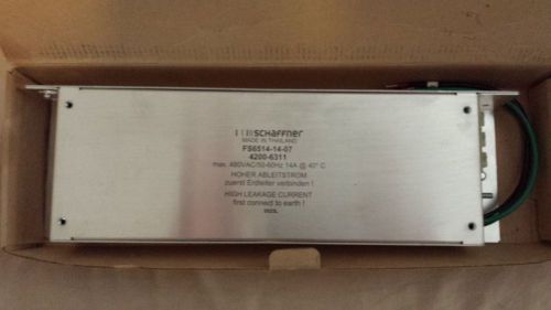 Schaffner LINE FILTER FS6514-14-07  14AMP 480VC 50/60HZ (NEW IN BOX)