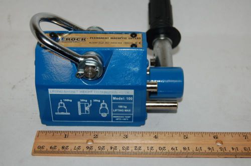 Magnetic Lifter 100KG / 220Lbs Lifting Magnet Max Capacity on 2&#034; Steel Hoist Mag