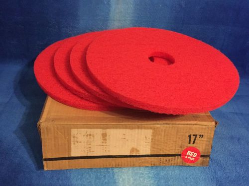 4 Red 17&#034; Buffer Pads