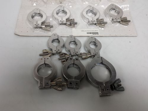 Lot of 10 nw25 wing nut flange clamp diffrent size for sale