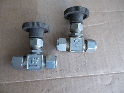 WHITEY 1/2&#034; SS NEEDLE VALVE, SS-1VS8