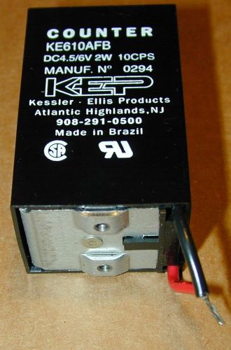 *NEW* KEP KE610 AFB 6 Digit Mechanical Counter DC4.5/6V 2W 10CPS Kessler Ellis