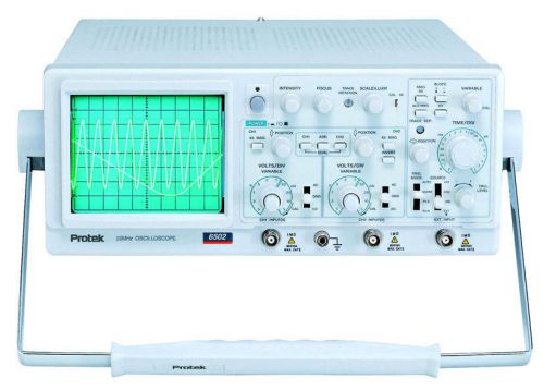 Protek 6502 20mhz + x1/x10 probes - oscilloscopio + sonde x1/x10 for sale