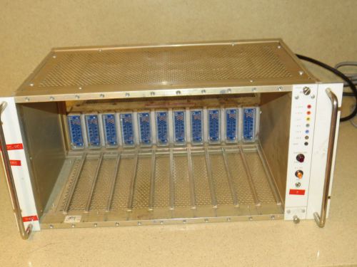 POWER DESIGNS NIM BIN Chassis W/ MODEL 8010 Power Supply