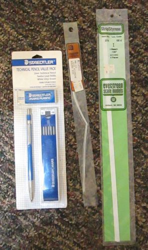 STAEDTLER TECHNICAL PENCIL, PACK REFILLS, ERASER, GERMAN,MODEL TRAIN ACCESSORIES