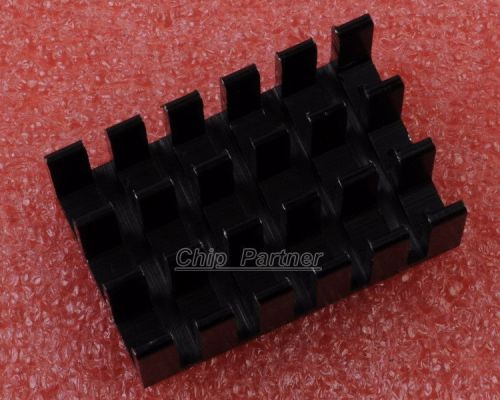 10PCS Heat Sink Black 25x16x10mm IC Heat Sink Aluminum 25*16*10MM Cooling Fin