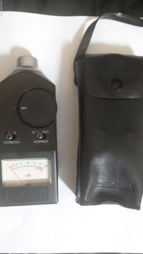 RADIOSHACK SOUND LEVEL METER with CASE 33-2050 ~ NOISE READING TESTER -03