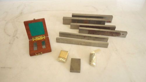 (6) LBS Tradsmark Parallel Machinst Blocks, (13) Fonda Gage Blocks, Pair Ellst