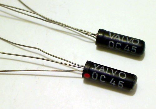 OC45 GERMANIUM TRANSISTOR BLACK GLASS VALVO OC 45 New Old Stock 1PC #331