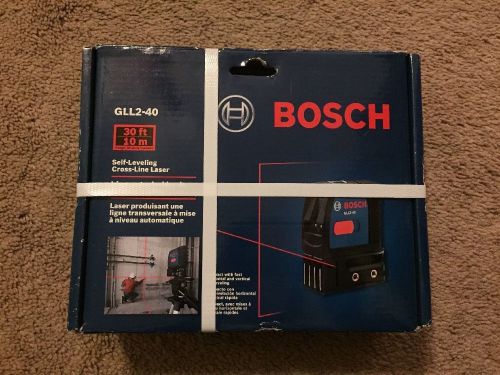 Bosch GLL2-40 Self Leveling Cross-Line Laser w/ Magnetic Bracket