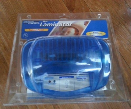 Design Concepts 4&#034; Hot Laminator Blue NIP DC4H