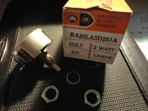 1PC RA20LASD251A 250 OHM 2WATT WIRE WOUND CTS POT