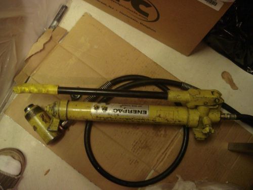 Enerpac p-39 10,000 psi hydraulic hand pump with a c-102 cylinder 10 ton for sale