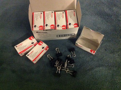 Universal UNV-10199 Mini Binder Clips 12 boxes of 12 + 3 More Boxes as Bonus