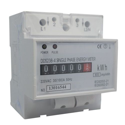 DDS238  230V 50HZ Single phase Din rail KWH Watt-hour meter, Din rail Mete