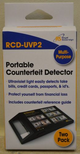 RCDUVP2 Portable Ultraviolet Counterfeit Detector 2 Units Per PackRoyal Sovereig