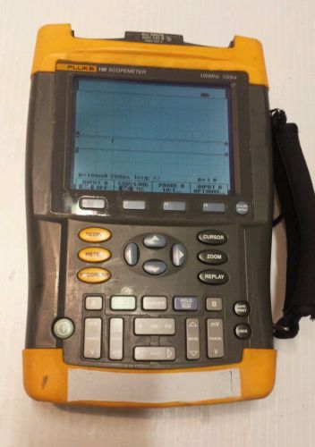 Fluke 196B Digital Scopetemter Scope Meter Calibration Oscilloscope Monochrome