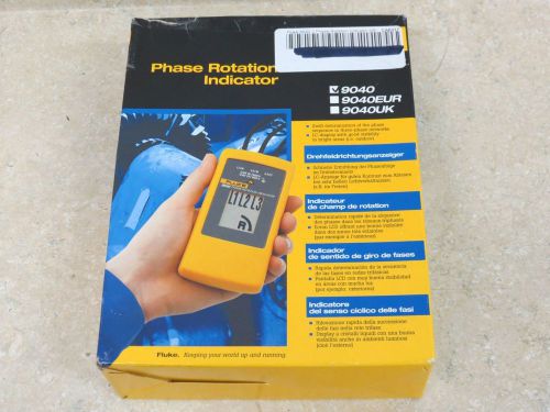 Fluke 3 Phase Rotation Indicator 9040 W/ LCD Display, 700V, 400 Hz New &amp; Nice!