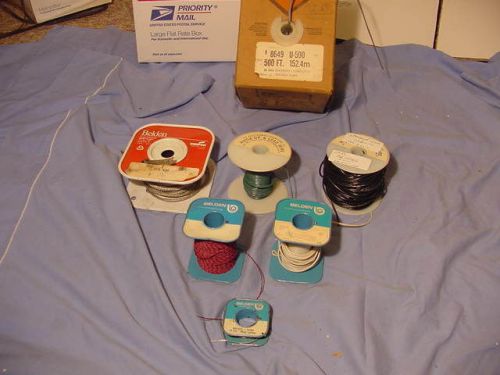 Seven  Assorted Rolls of  Belden, Etc Hook-up &amp; Speaker Wire/Cable