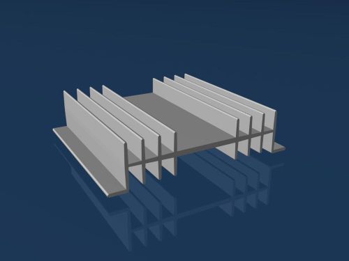 Heat sink for 1w 2w 10w led to 3 sot 9 to 66 sot 32 100mm for sale