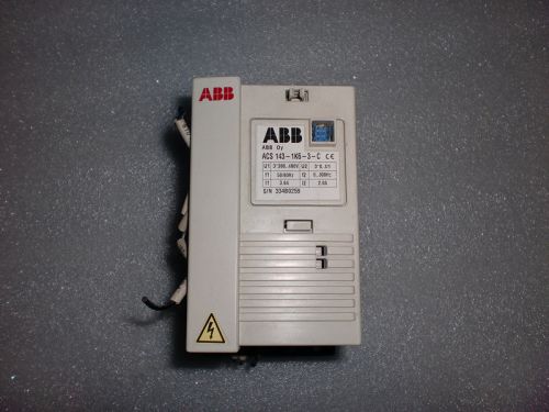 USED ABB INVERTER ACS 143-1K6-3-C 380v 0.75KW Ship via DHL