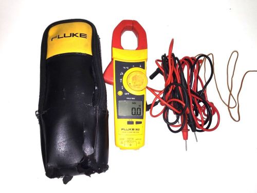 Fluke 902 True-RMS HVAC Clamp Meter + Case &amp; Leads