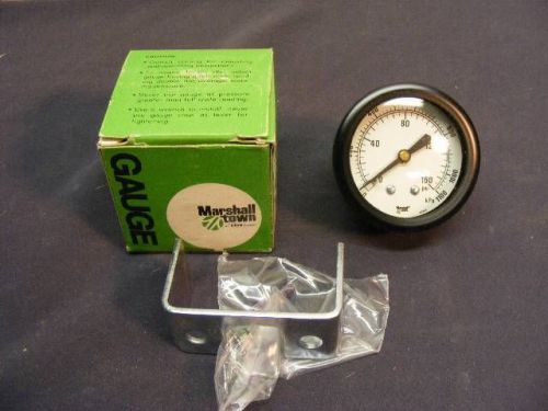 New VTG Marshall Town Preassure Gauge G10049 2&#034; 23B 160# &amp; KPA 1/4&#034; Back Conn.