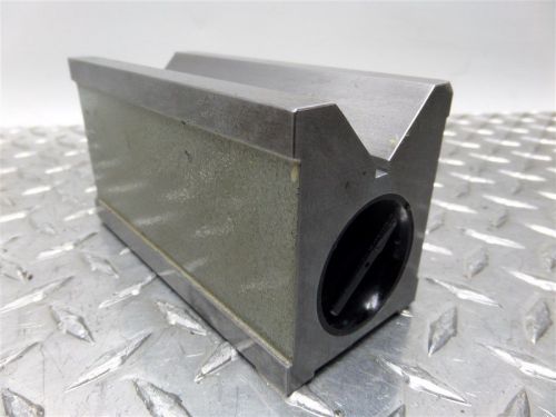 MAGNETIC 1-7/16&#034; CAPACITY MACHINISTS V BLOCK 5-1/4&#034; x 2-3/8&#034; x 2-7/8&#034; TALL