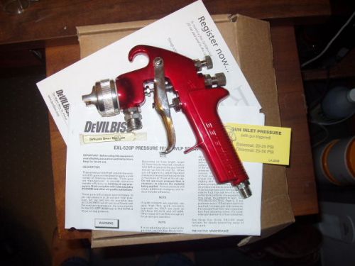 DeVILBISS EXL-520P 1.4 PRESSURE FEED MANUAL HVLP SPRAY GUN - NEW