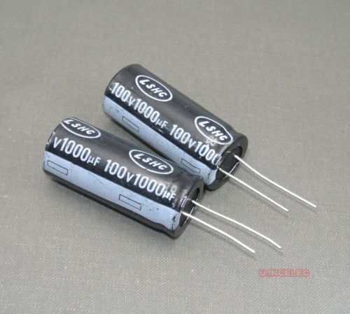 2pcs 1000uF 100V Electrolytic Capacitor 105degC LS